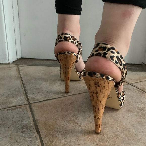 JLO Jennifer Lopez animal print high heel shoes size 8 - Picture 5 of 10